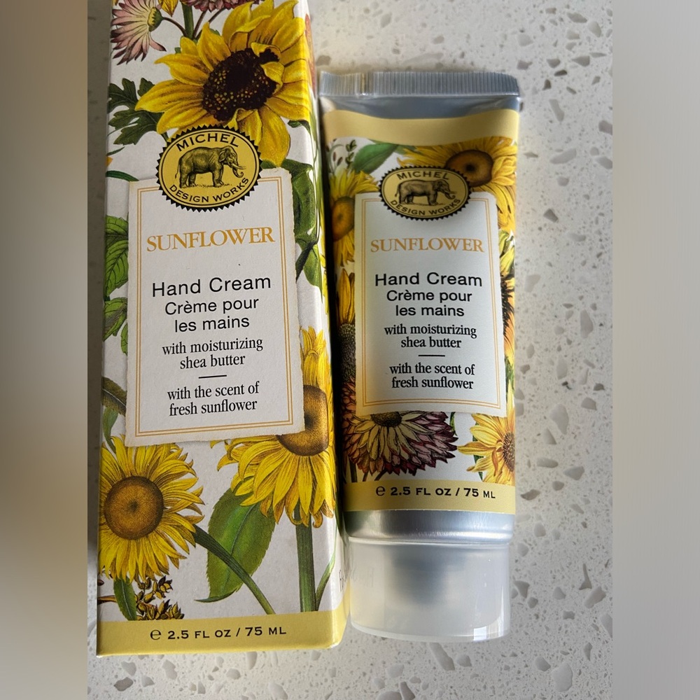 michel sunflower hand cream with moisturizinf shea butter made england boxed - Picture 5 of 11